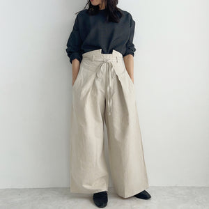 Linen cotton wide Pants