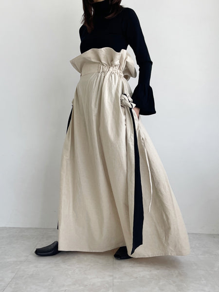 Linen cotton skirt