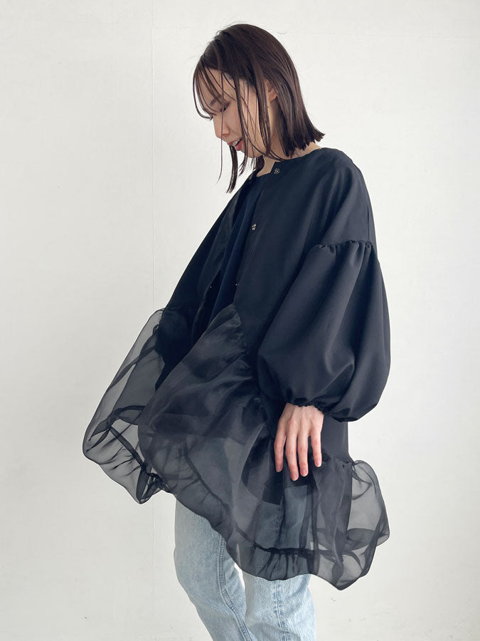 Organdy peplum jacket