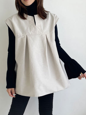 Bell sleeve washable wool Knit