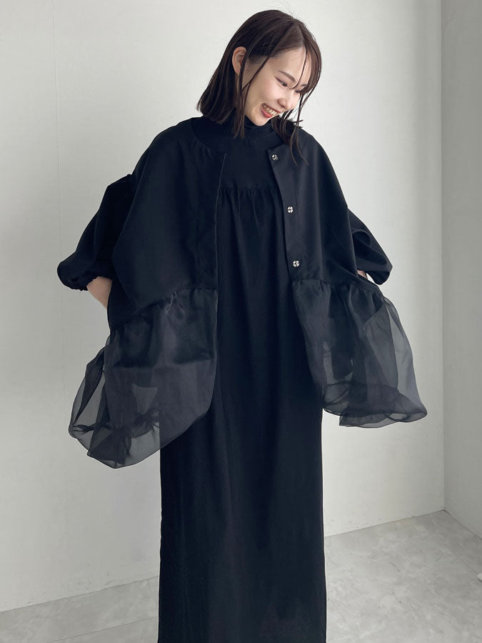 Organdy peplum jacket