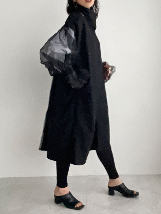 Organdy sleeve springsummer Coat