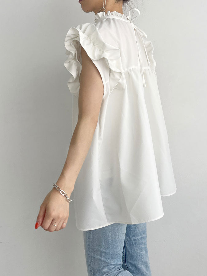 Shoulder Frilly Tops