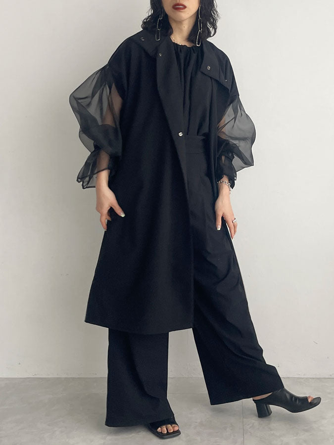 Organdy sleeve springsummer Coat