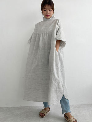 Frilly Relax Dress (cotton linen)