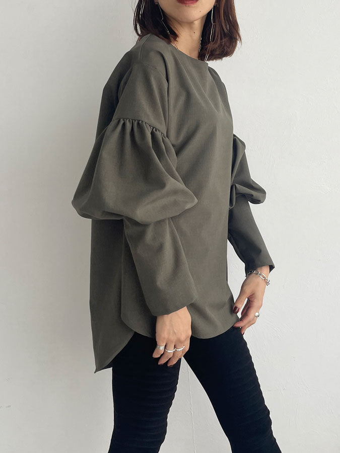 Designed sleeve  Blouse