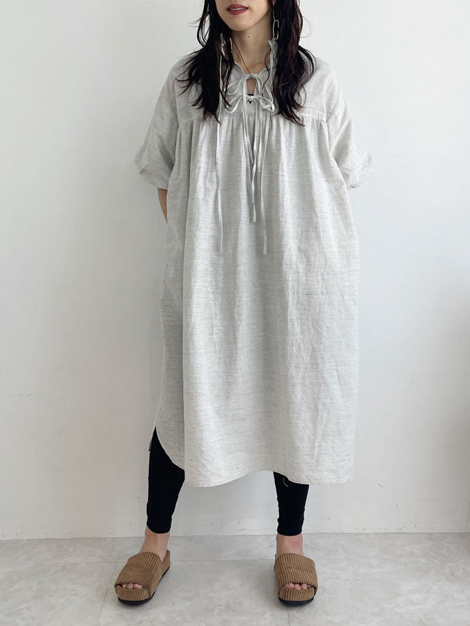 Frilly Relax Dress (cotton linen)