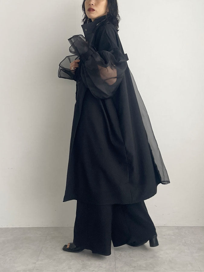Organdy sleeve springsummer Coat