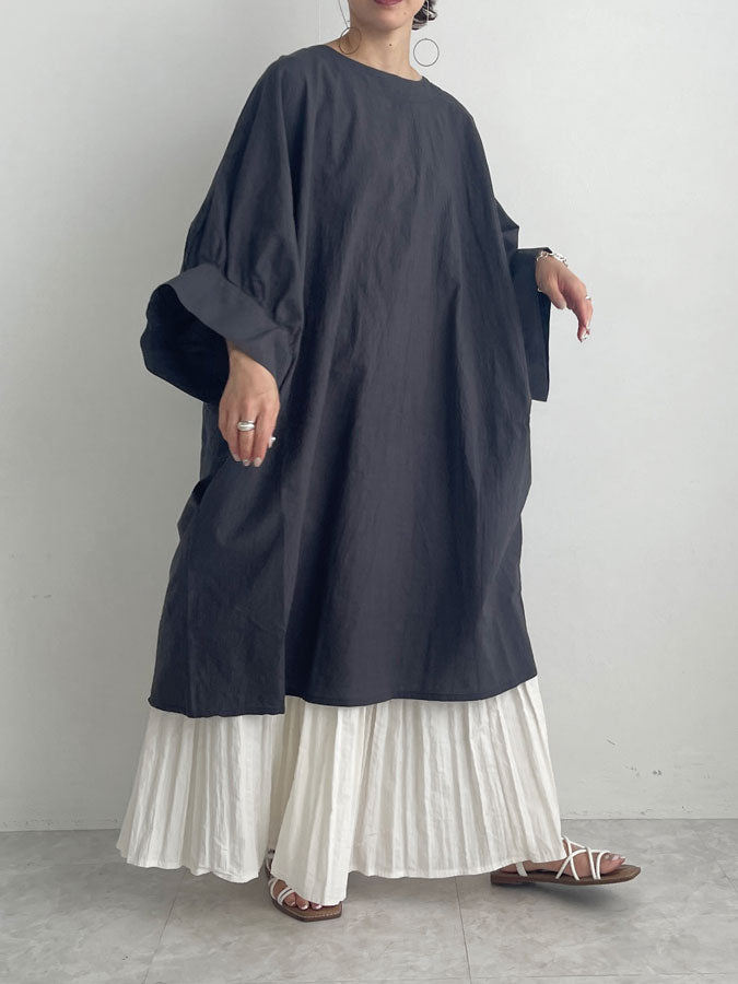 Back Ribbon Dolman Blouse