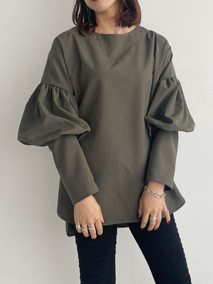 Designed sleeve  Blouse