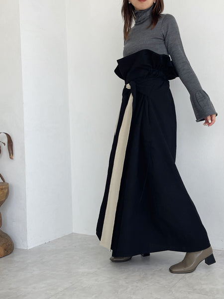 Linen cotton skirt