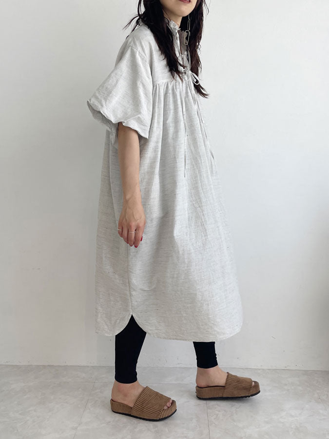 Frilly Relax Dress (cotton linen)