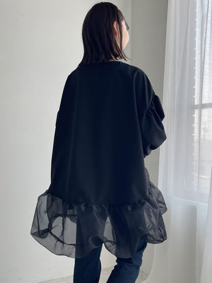 Organdy peplum jacket