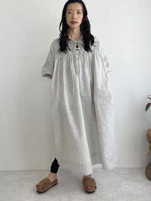 Frilly Relax Dress (cotton linen)