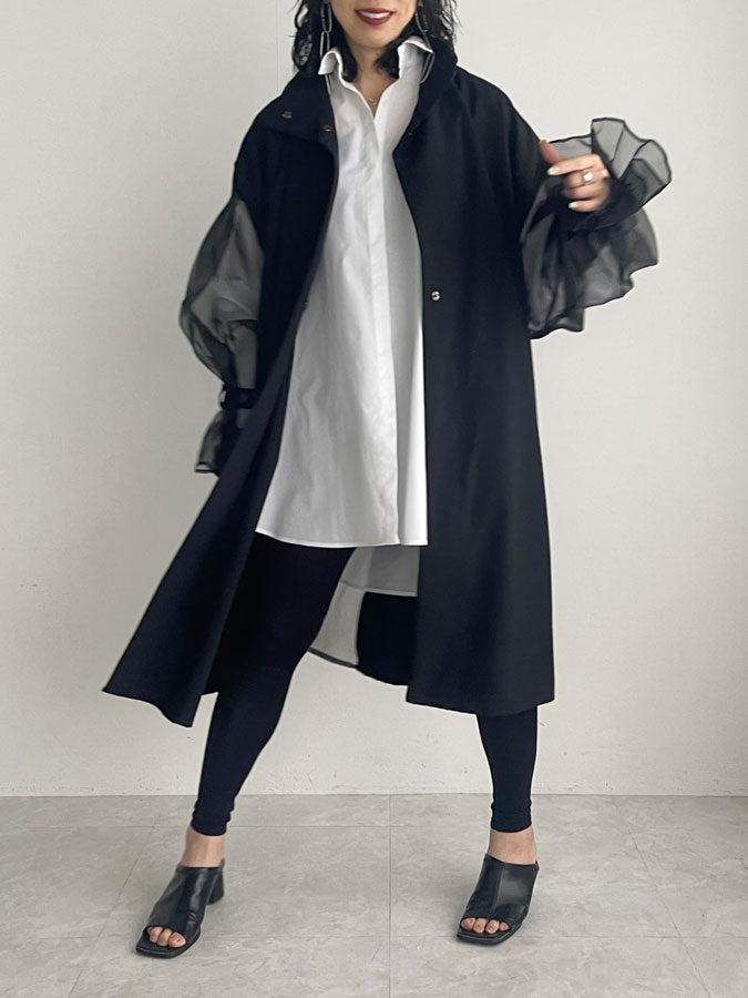 Organdy sleeve springsummer Coat