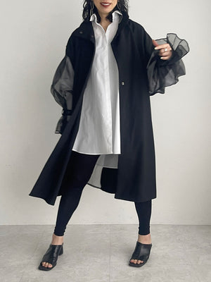 Organdy sleeve springsummer Coat