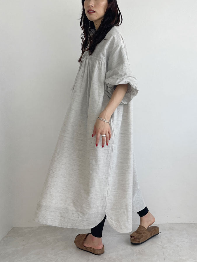 Frilly Relax Dress (cotton linen)