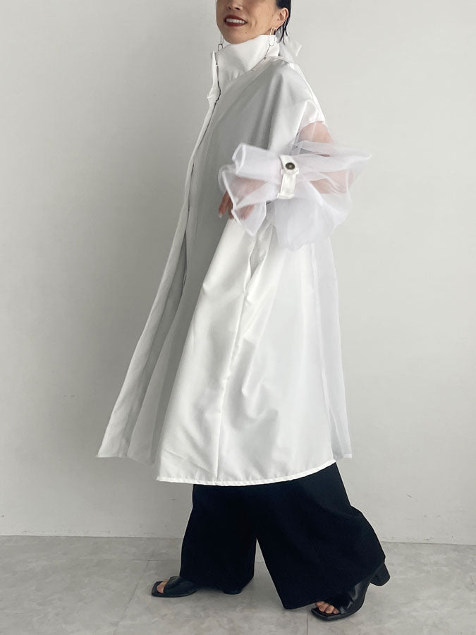 Organdy sleeve springsummer Coat