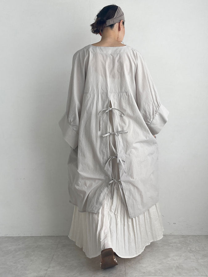 Back Ribbon Dolman Blouse