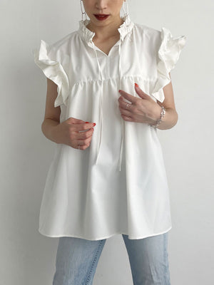 Shoulder Frilly Tops