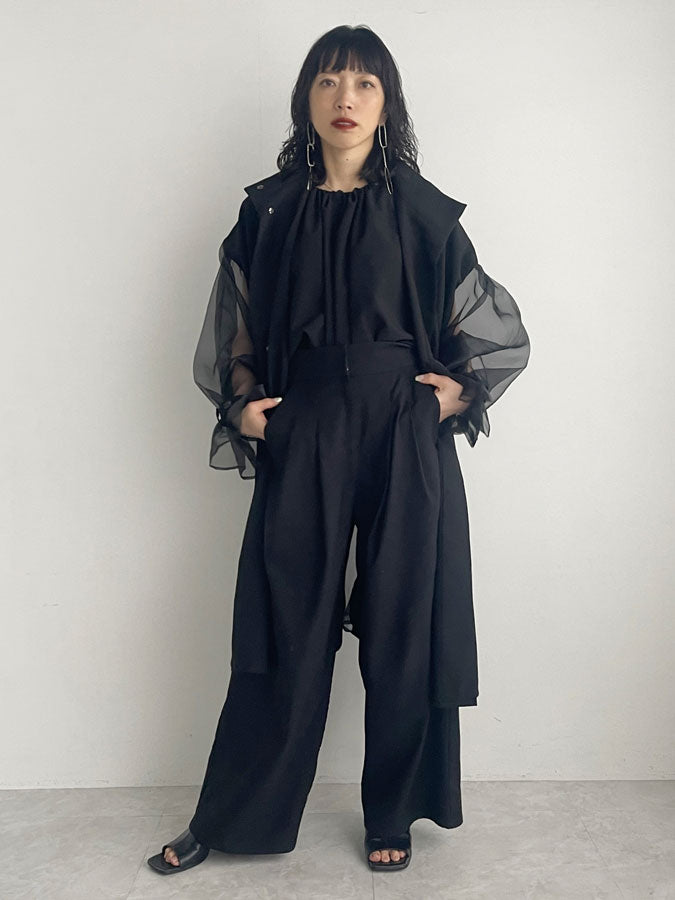 Organdy sleeve springsummer Coat