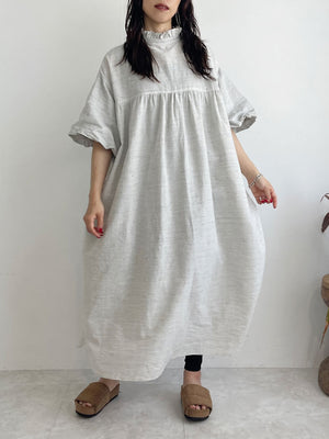 Frilly Relax Dress (cotton linen)