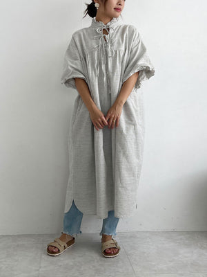 Frilly Relax Dress (cotton linen)