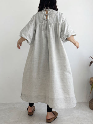 Frilly Relax Dress (cotton linen)