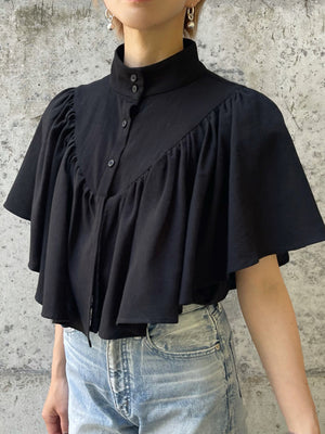 Frilly High-necked Shirt