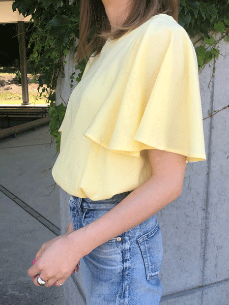 Flare sleeve blouse