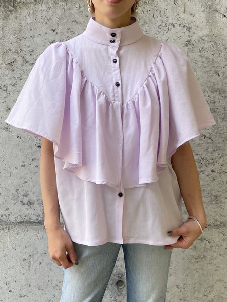 Frilly High-necked Shirt